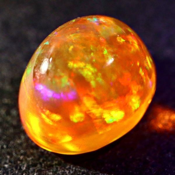 高品質&遊色抜群!!2.250ct 天然ファイアオパール メキシコ産＜裸石 ルース ファイヤーオパール fire opal 宝石 jewelry 天然 natural＞_画像2