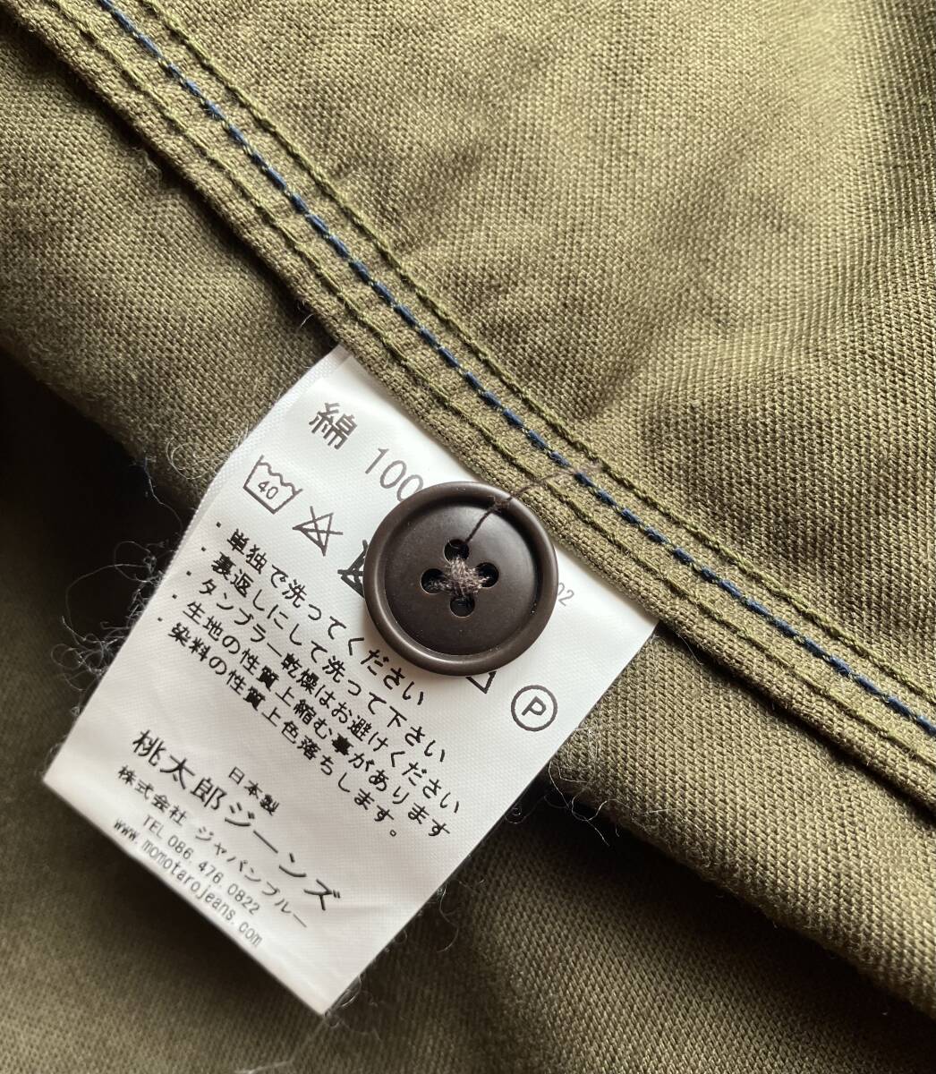 新品 定価19800円 桃太郎ジーンズ (MOMOTARO JEANS) - サイズ：42 ワークシャツ 長袖シャツ の画像7