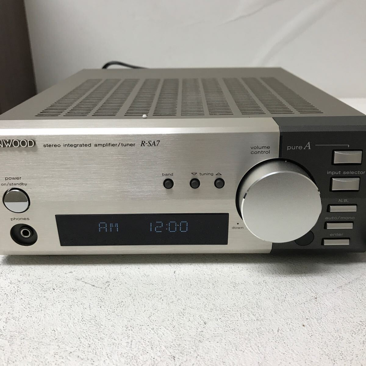 0417C KENWOOD ケンウッド システムコンポ / アンプ チューナー R-SA7 ラジオ FM AM / MD CD レコーダー DM-SA5 / スピーカー LS-SA5の画像6