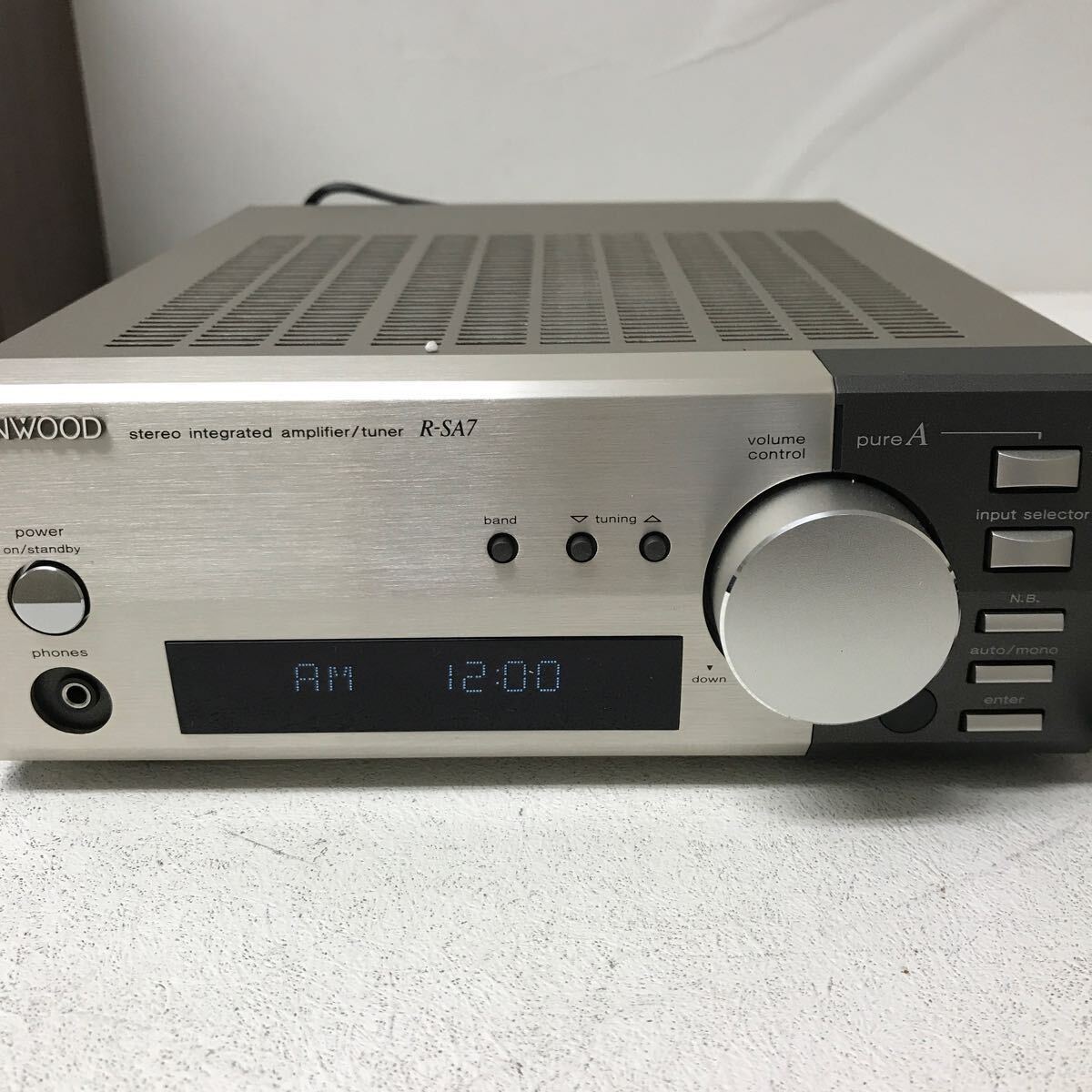 0417C KENWOOD ケンウッド システムコンポ / アンプ チューナー R-SA7 ラジオ FM AM / MD CD レコーダー DM-SA5 / スピーカー LS-SA5