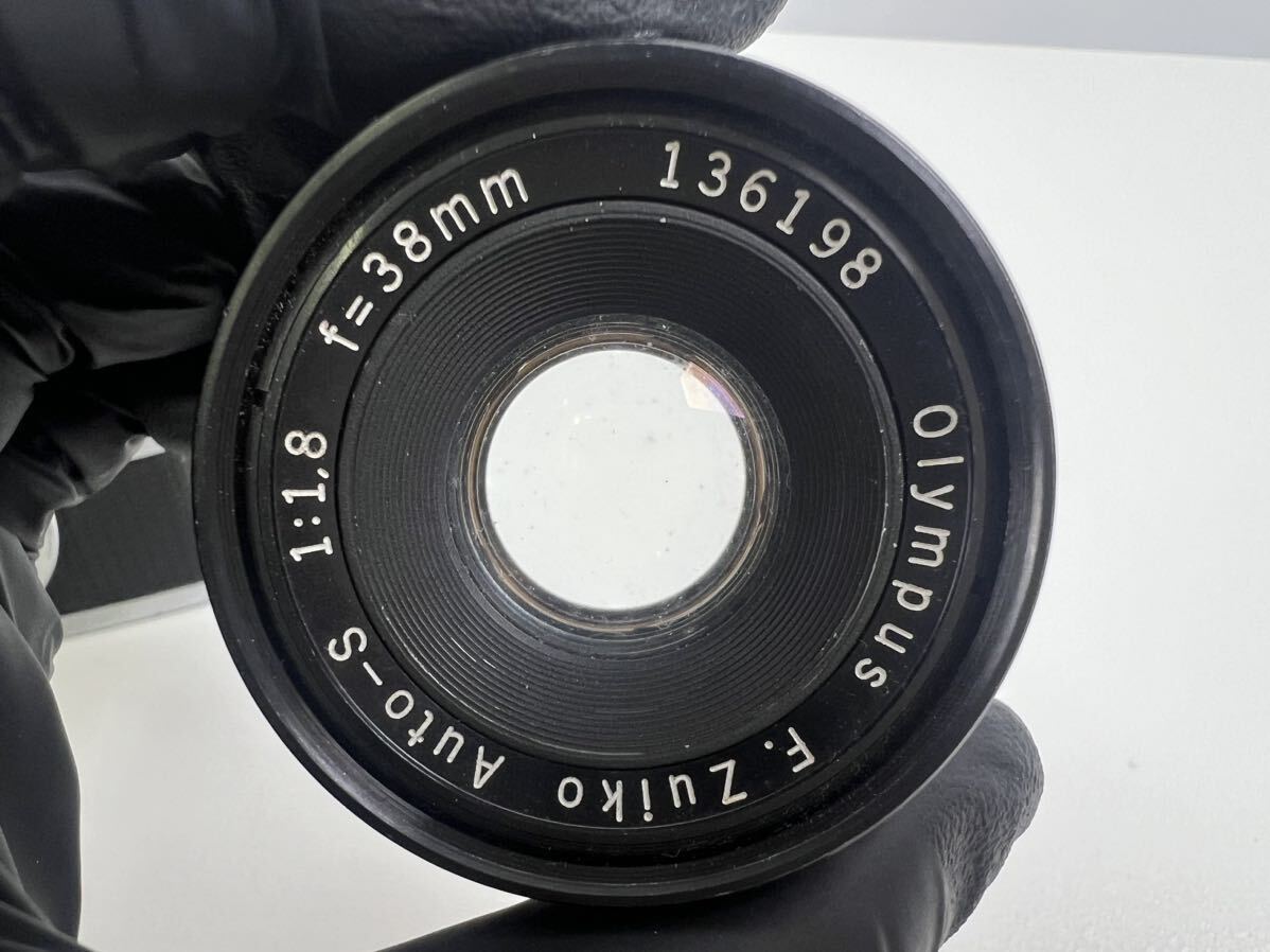【4/31E】OLYMPUS PEN-F フィルムカメラ レンズ Zuiko f =38mm 1:1.8 動作未確認の画像8