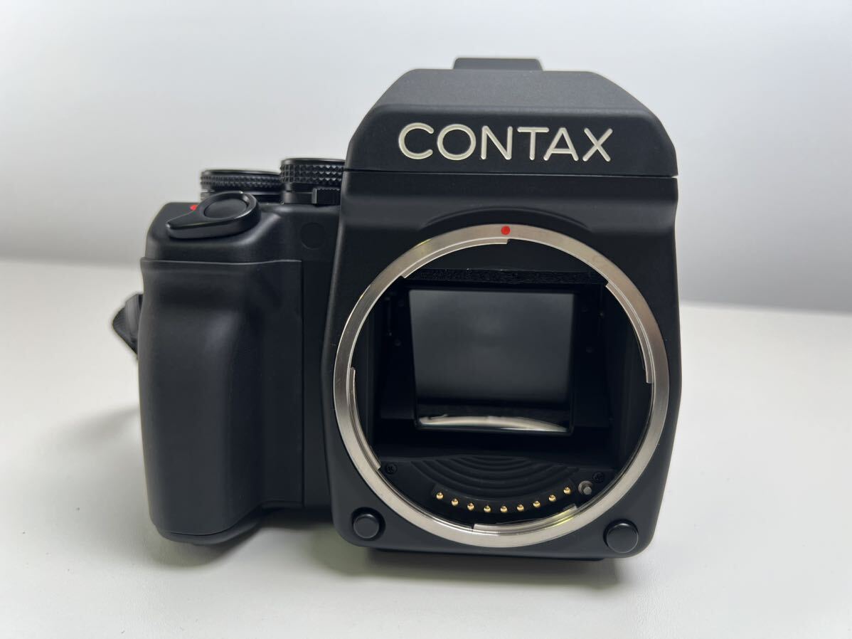 【4/29E】CONTAX 645 カメラ 中判フィルムカメラ レンズ vario-sonnar 4.5/45-90 動作未確認