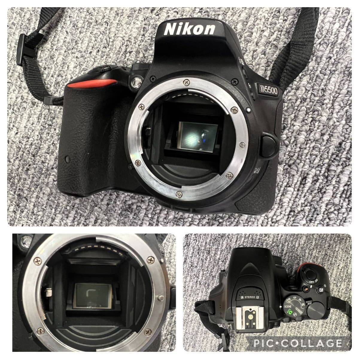 【4/41ES】Nikon D5500デジタルカメラ レンズ Nikon DX AF-S 充電器 ケース付き 通電のみ動作確認済の画像2