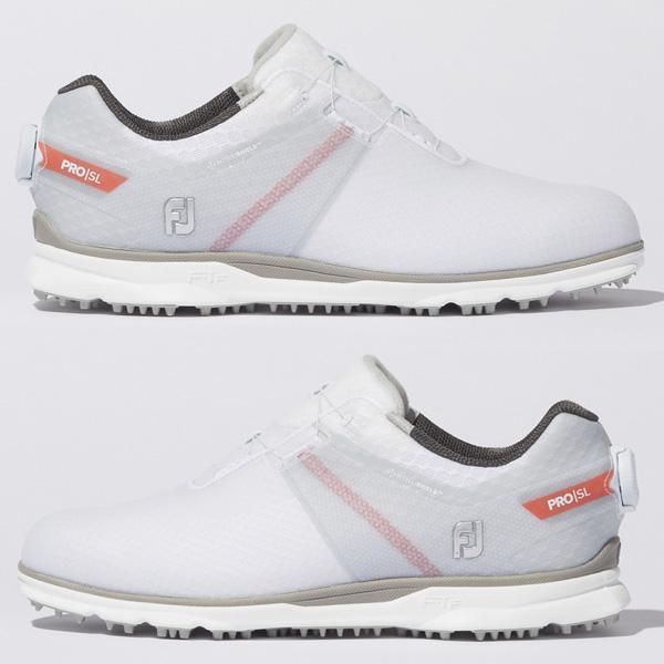 新品 フットジョイ プロ エスエル スポーツ ボア 27cm ホワイト×グレー FOOTJOY PRO SL SPORT BOA スパイクレス ゴルフシューズの画像4