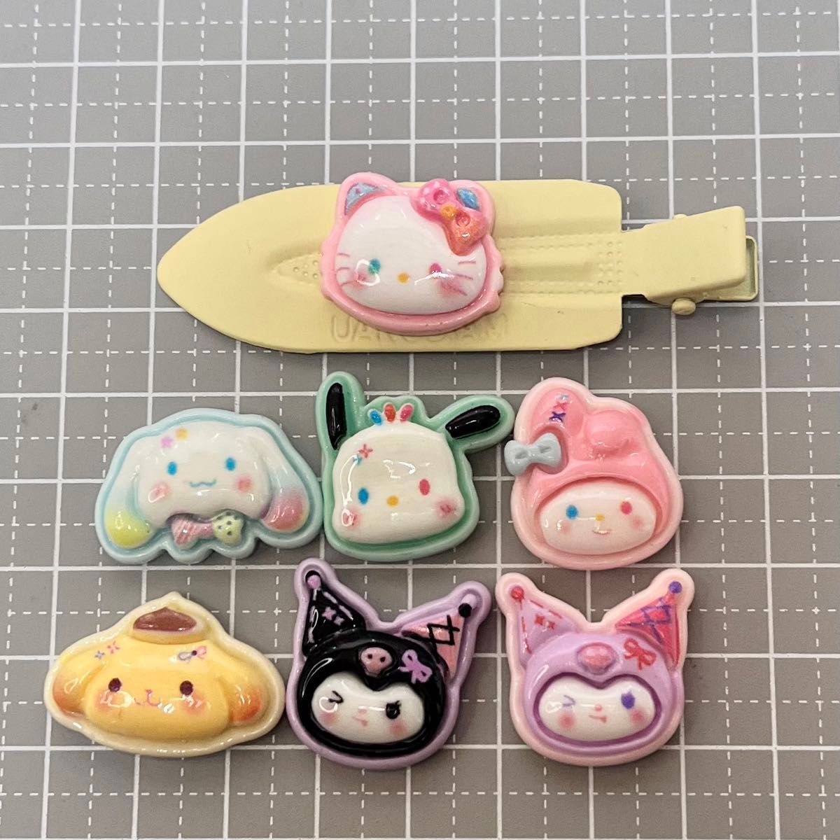 【1個40円】【即決18個】星りお3D デコパーツ　DIY アニマル　ハンドメイド　サンリオ