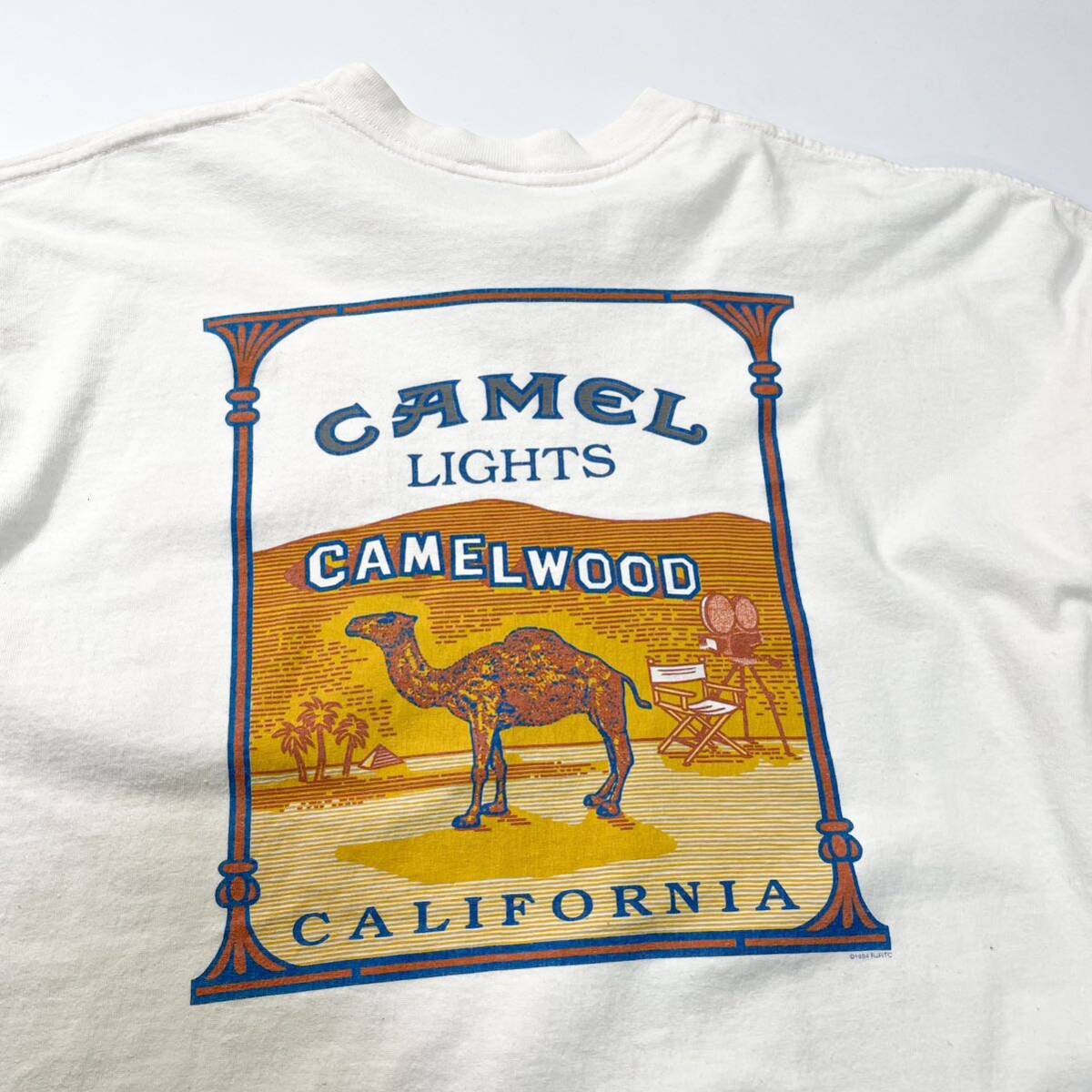 90s 80s 94年 CAMEL キャメル プリントt アメリカ製 ビンテージ usa old Tシャツ ポケt XL タバコ マルボロ シングルステッチ Newport_画像3