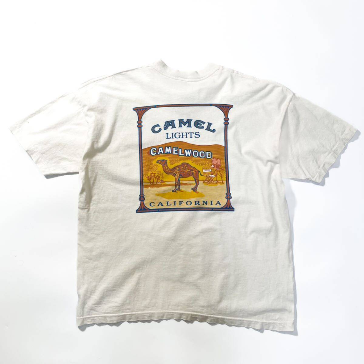 90s 80s 94年 CAMEL キャメル プリントt アメリカ製 ビンテージ usa old Tシャツ ポケt XL タバコ マルボロ シングルステッチ Newport_画像1