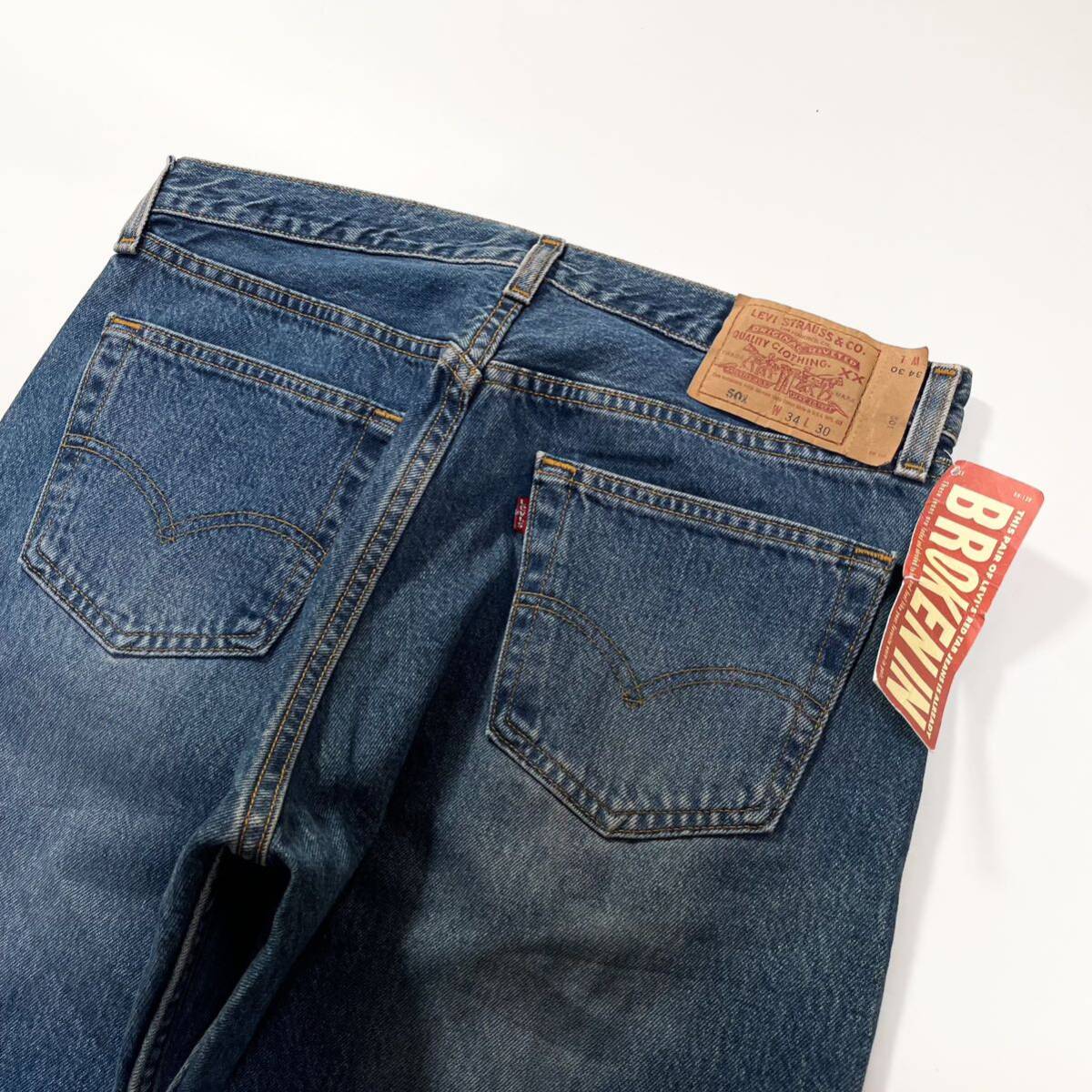 デッドストック 90s Levi's リーバイス 501 デニムパンツ ジーンズ アメリカ製 ビンテージ usa old 34×30 nos dead stock 505 517 米国製 の画像4