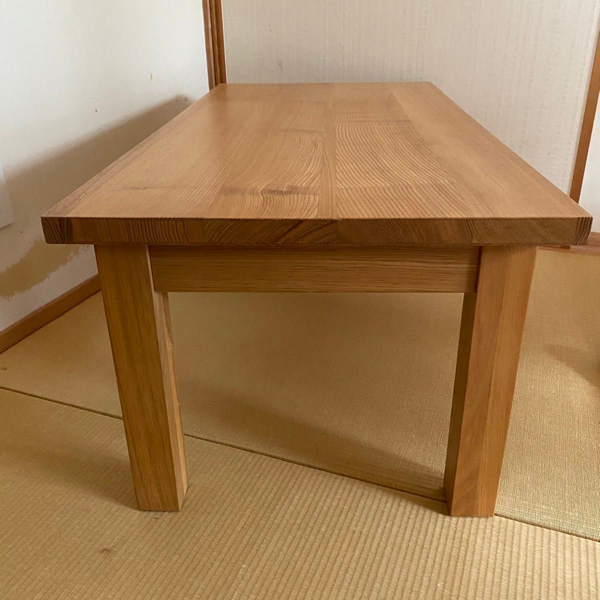 廃盤品 無印良品 タモ材 木製 ローテーブル 引き出し付き|Yahoo 廃盤品 無印良品 タモ材 木製 ローテーブル 引き出し付き|Yahoo