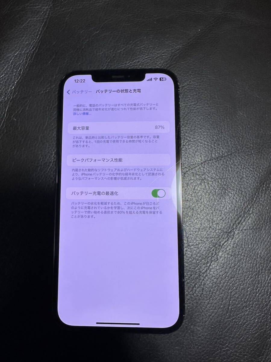 iPhone12 Pro Max 256GB docomo版SIMフリー バッテリー87%_画像4