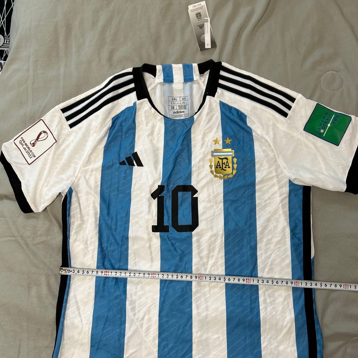 2022カタールW杯メッシ半袖ユニホーム（2XL）