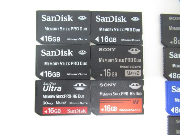 大量まとめ SONY MEMORY STICK PRO DUO 193枚セット PSP メモリースティックプロデュオ SanDisk Lexar 16GB 8GB 4GB 2GB 1GB 512MB 256MBの画像3