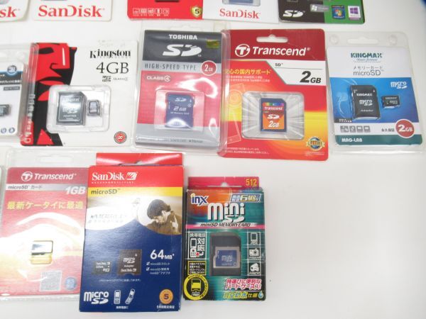 大量まとめ SDカード MicroSDカード SDHC MiniSD 36枚セット 未開封含む 32GB 16GB 8GB 4GB 2GB 1GB 他MBの画像5