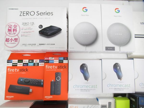 大量まとめ 小家電色々 32個セット fire TV stick Chrome cast スピーカー echo dot マウス マイク タブレット ビデオカメラ HDD_画像2