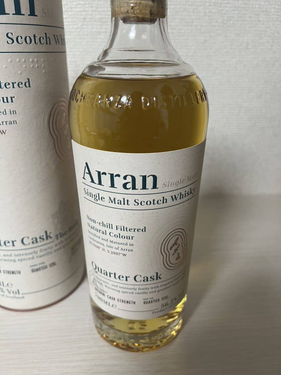 ☆1円〜 アラン Arran クォーターカスク カスクストレングス 700ml 56.2% シングルモルト スコッチ ウイスキー_画像3