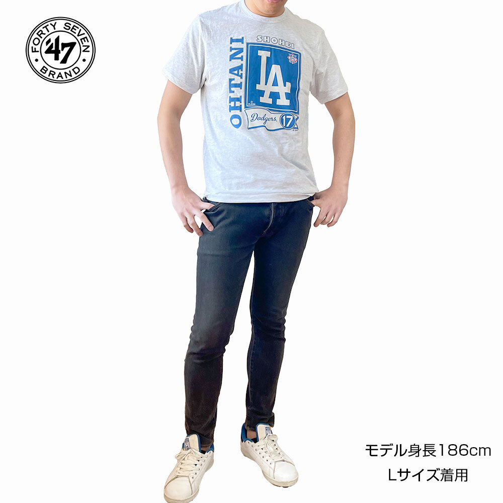 【Mサイズ】大谷翔平 Tシャツ ドジャーズ 47Brand 47 フォーティーセブン MLB ユニフォーム 野球ユニフォーム ロサンゼルス 2024 公式_画像4