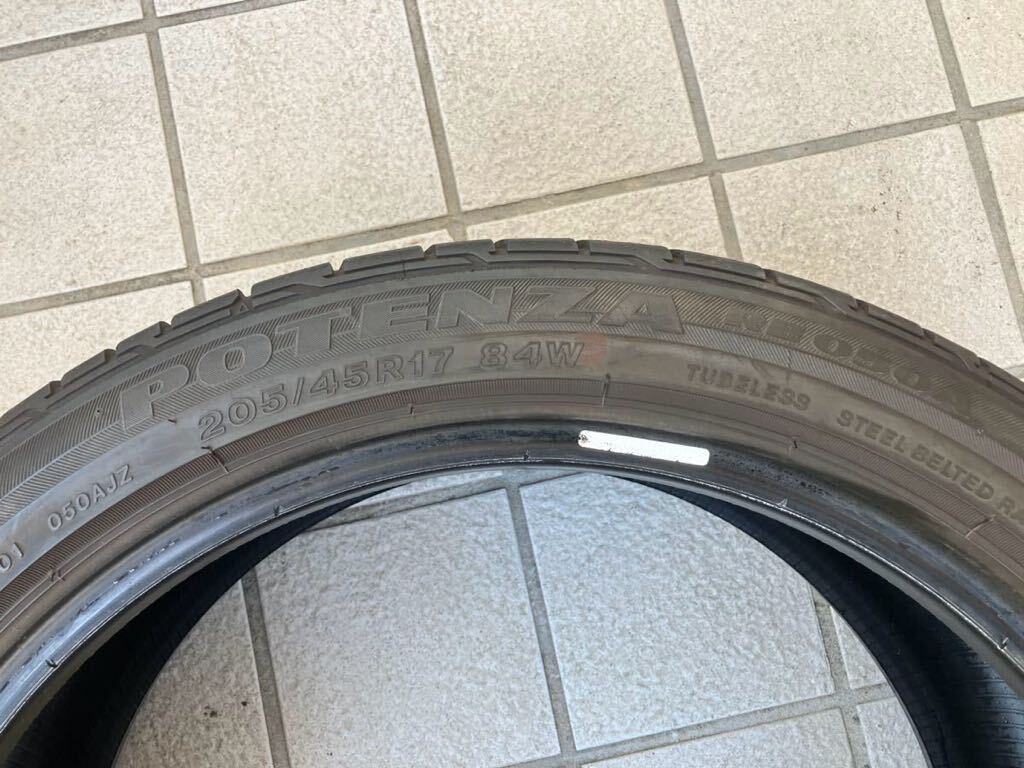 ★ブリヂストン/ポテンザ/RE050A★205/45R17×4本★プリウス/シビック/ロードスター/BMW/MINI/DS3/スイフト/FIAT/アクア/★_画像4