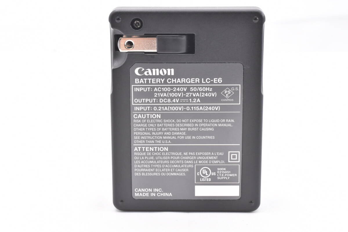 ★純正・完動・美品★Canonキャノン LCーE6充電器 バッテリーチャージャー(k-2986）_画像7