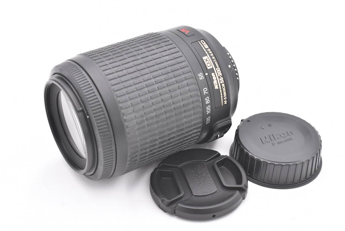 Nikon ニコン AF-S DX VR Nikkor 55-200mm f4-5.6G ED ズームレンズ (t6535)_画像1