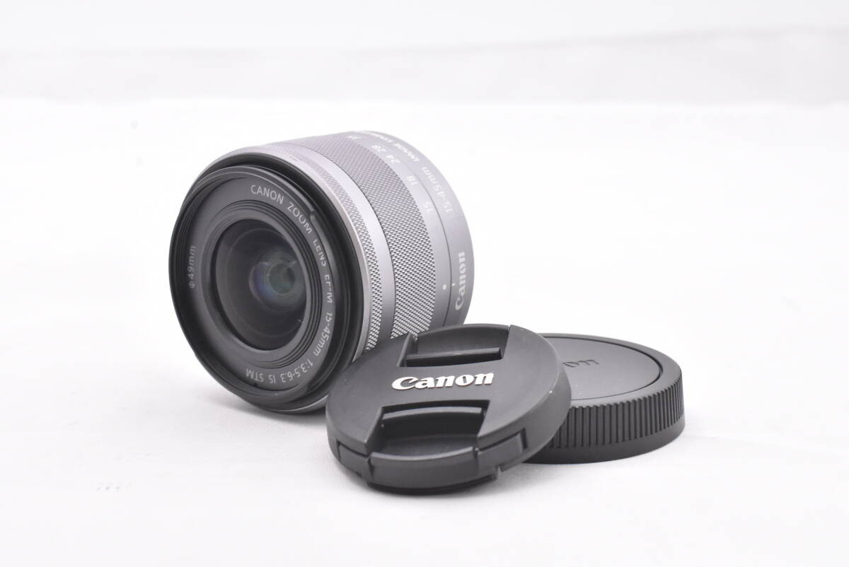 Canon キャノン EF-M 15-45mm F3.5-6.3 IS STM ズームレンズ (t7620)_画像1
