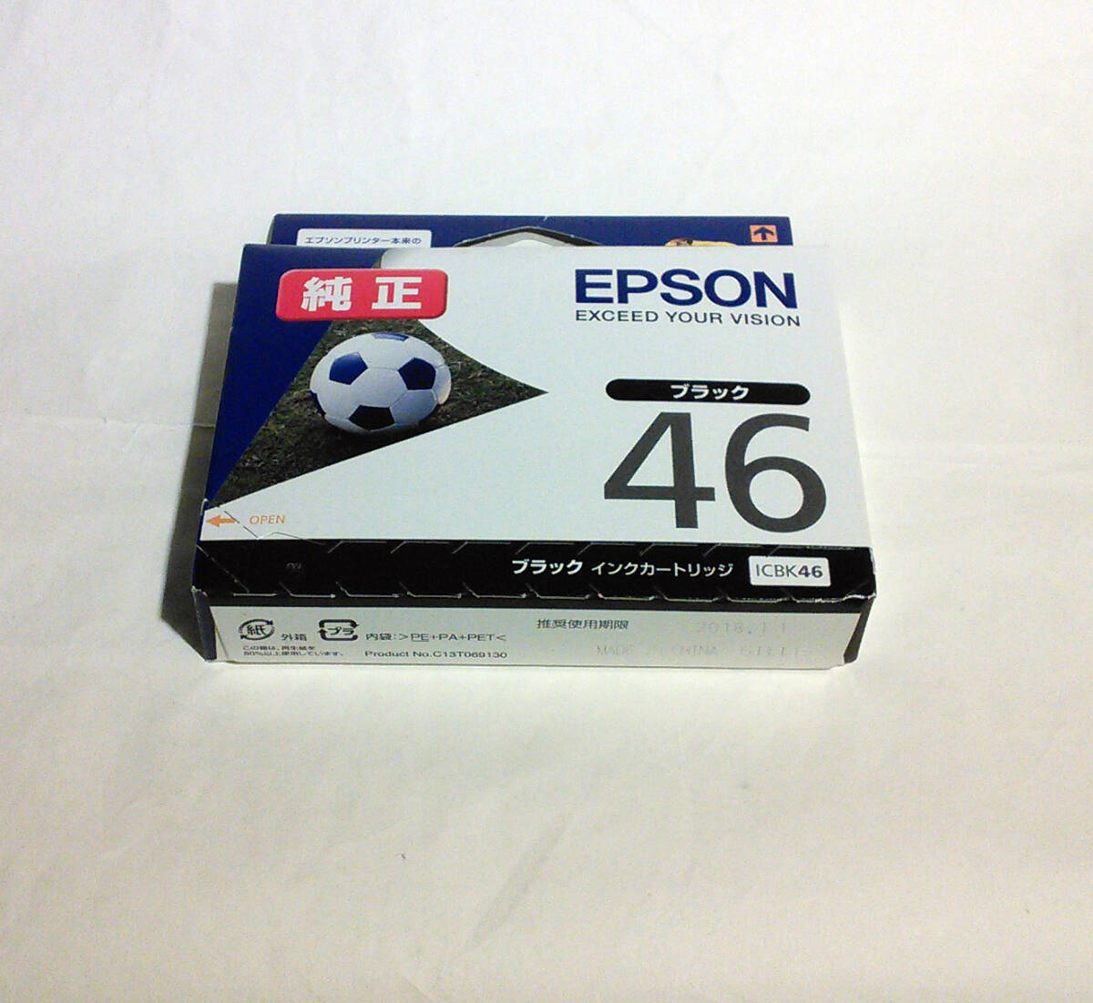 EPSON 純正インクカートリッジ（黒）ＩＣＢＫ４６　１個　未開封未使用　（送料１４０円）_画像1