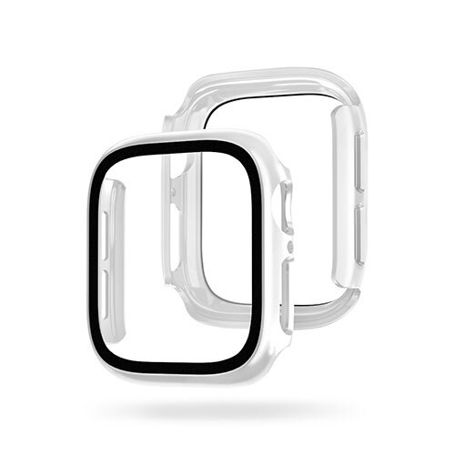 まとめ得 EGARDEN ガラスフィルム一体型ケースfor Apple Watch 40mm クリア EG24891AWCL x [2個] /l_画像1