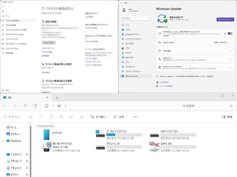 Windows11Pro最新23H2Ver. Office2021 新品SSD250GB+HDD1TBタッチパネル第7世代Core i7.7700HQ【LIFEBOOK AH77/B1】8G/WiFi/HDMI/ブル-レイ_画像10