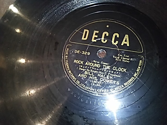 日本DECCA～ BILL HALEY 「ROCK AROUND THE CLOCK」DE329（人気盤）の画像3