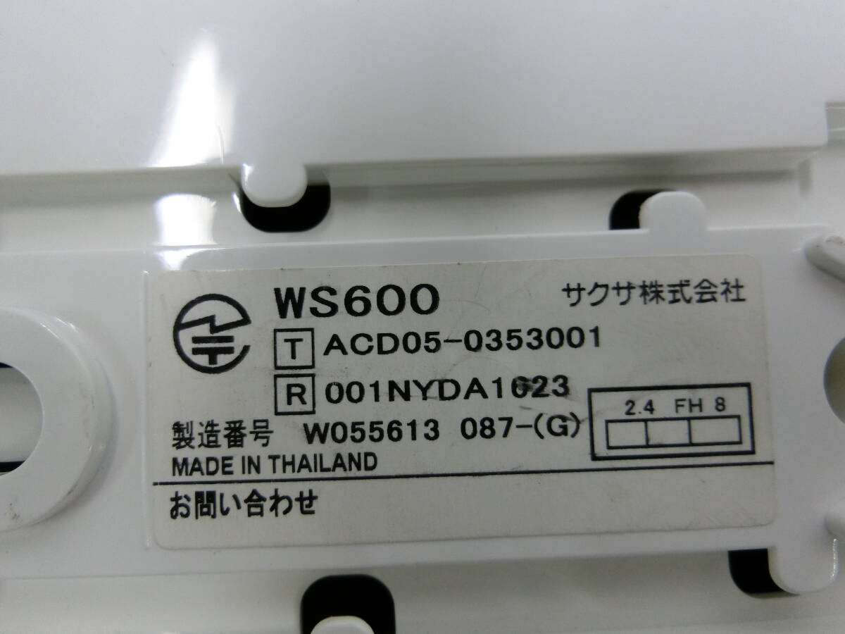 ^vSAXA cordless telephone machine BT600+WS600 (AC adaptor none ) receipt possible 1^V