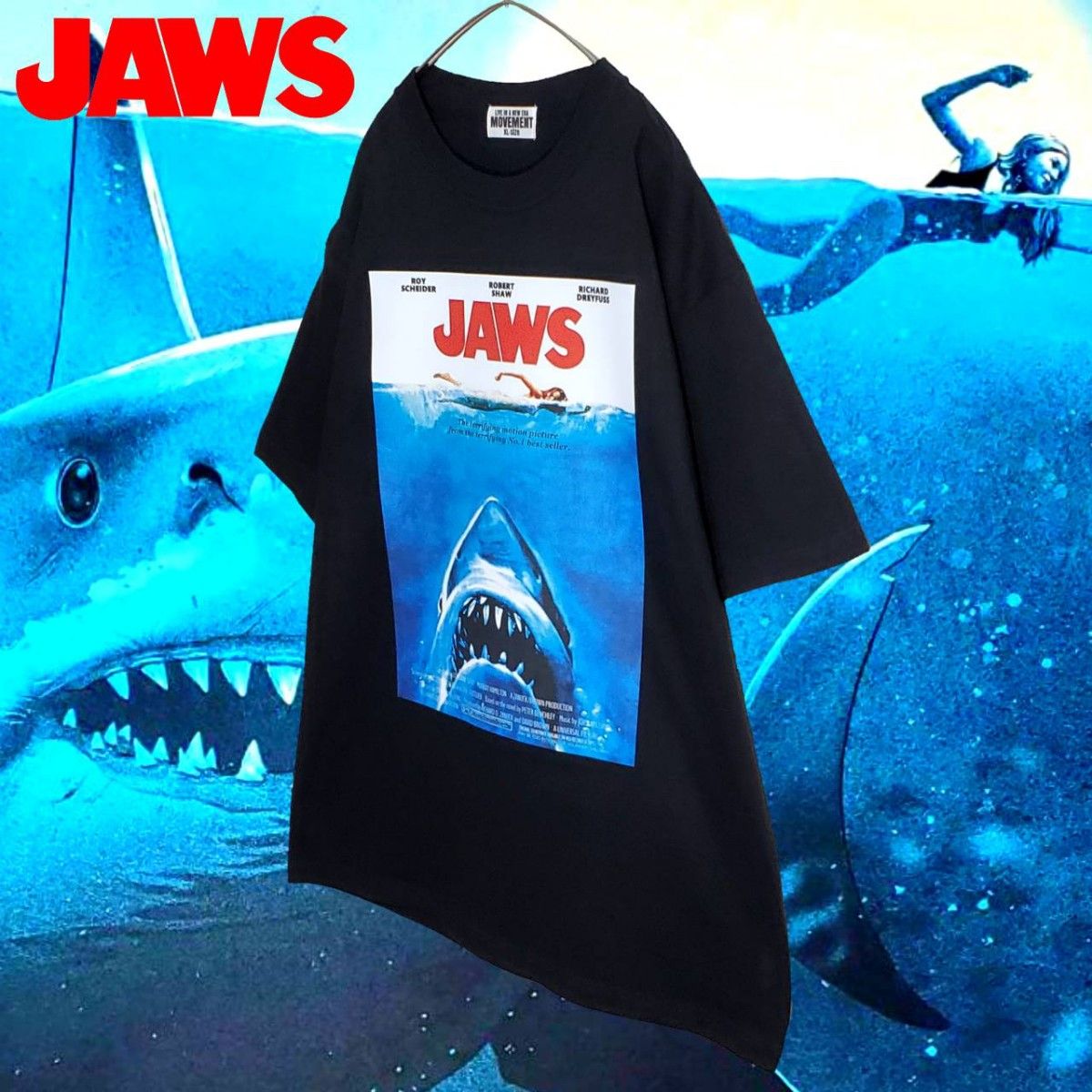 【新品】JAWS ポスターTシャツ黒