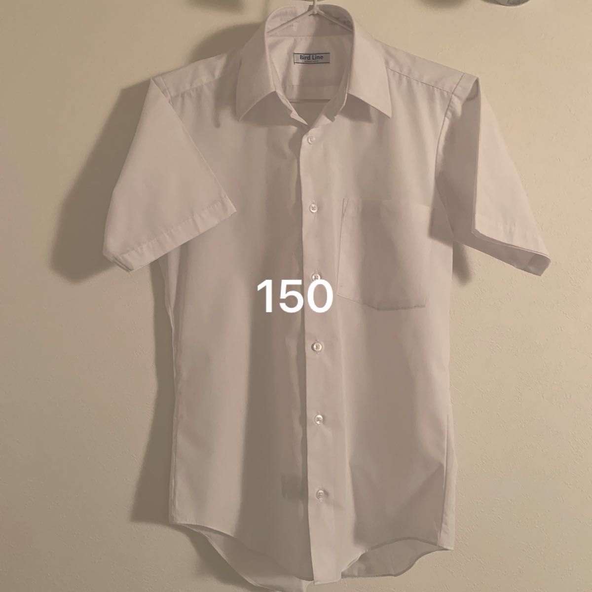 形態安定半袖シャツ 150白 男子スクールシャツ　ワイシャツ