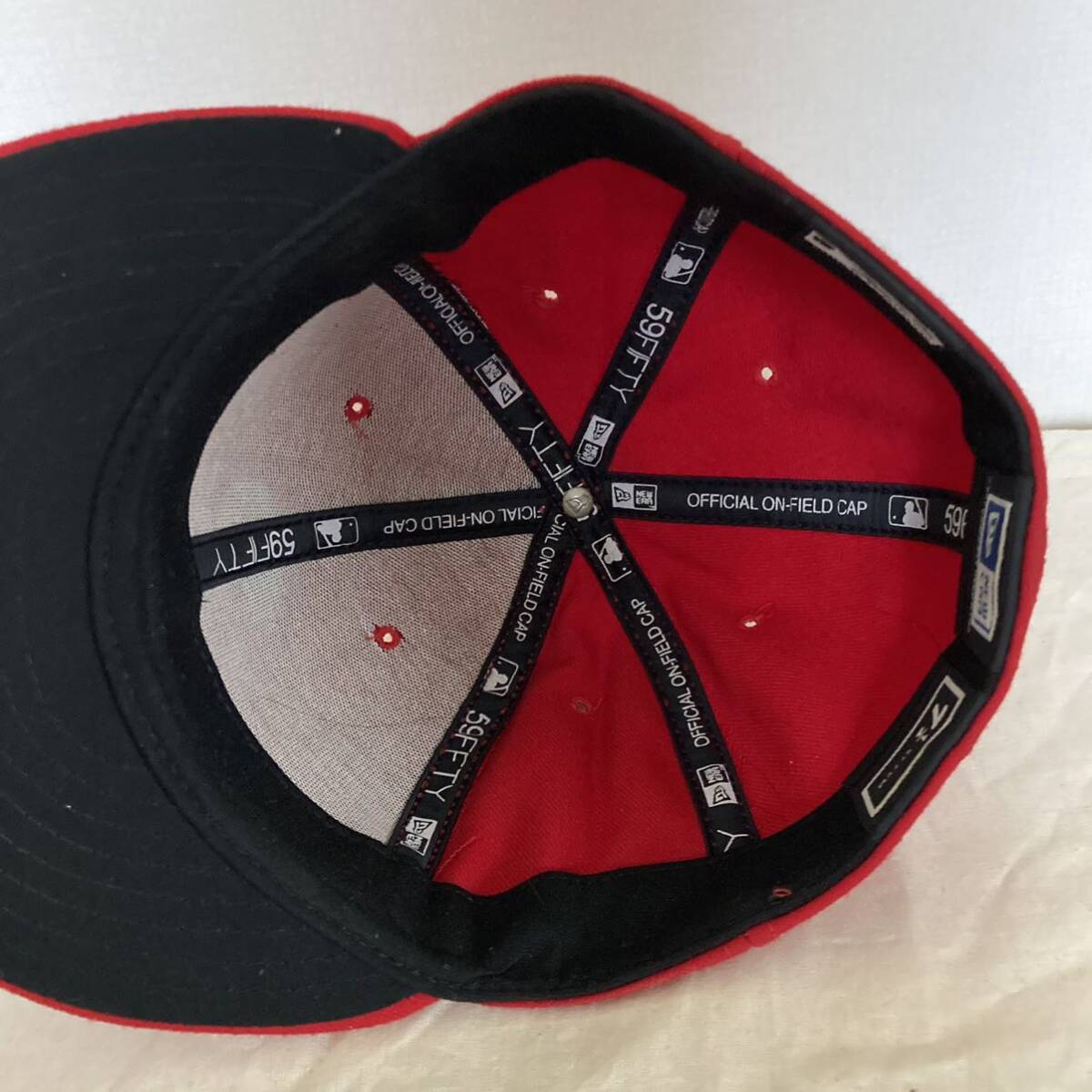 USA製 NEWERA ニューエラ フィラデルフィアフィリーズ キャップ 帽子 赤 フィリーズ 7 1/4 57.7cm_画像7