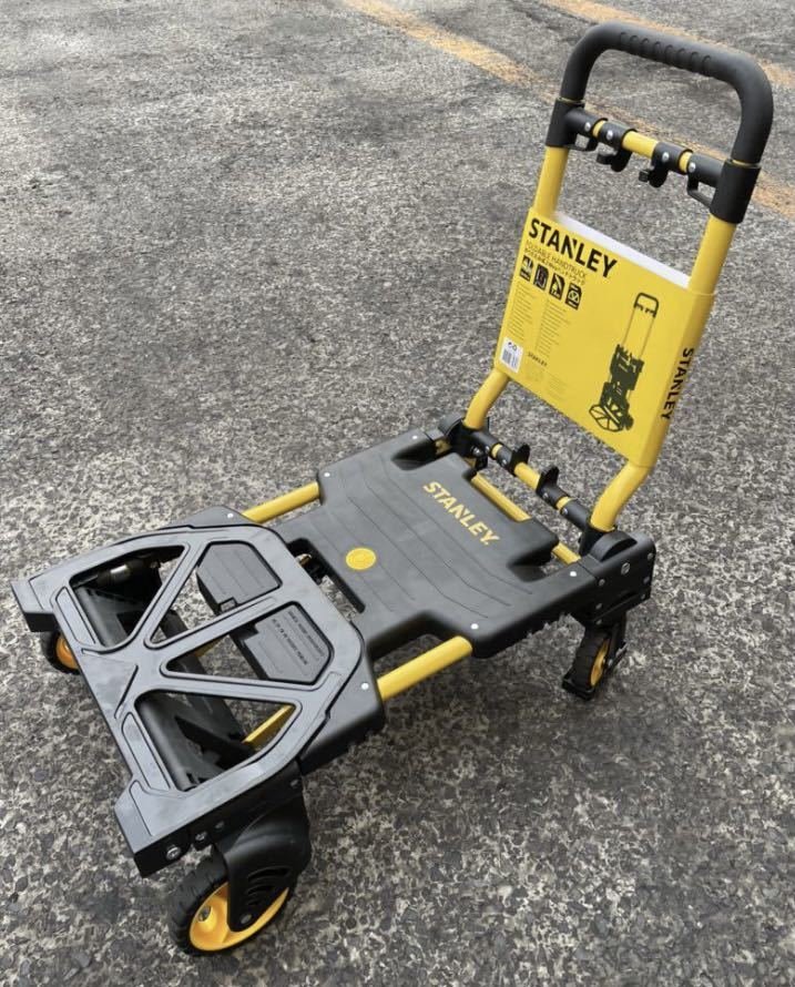 新品送料込み STANLEY スタンレー 折りたたみ式 2way キャリーカート 台車検）キャンプクーラーボックスラジオフライヤー アメリカ雑貨の画像2