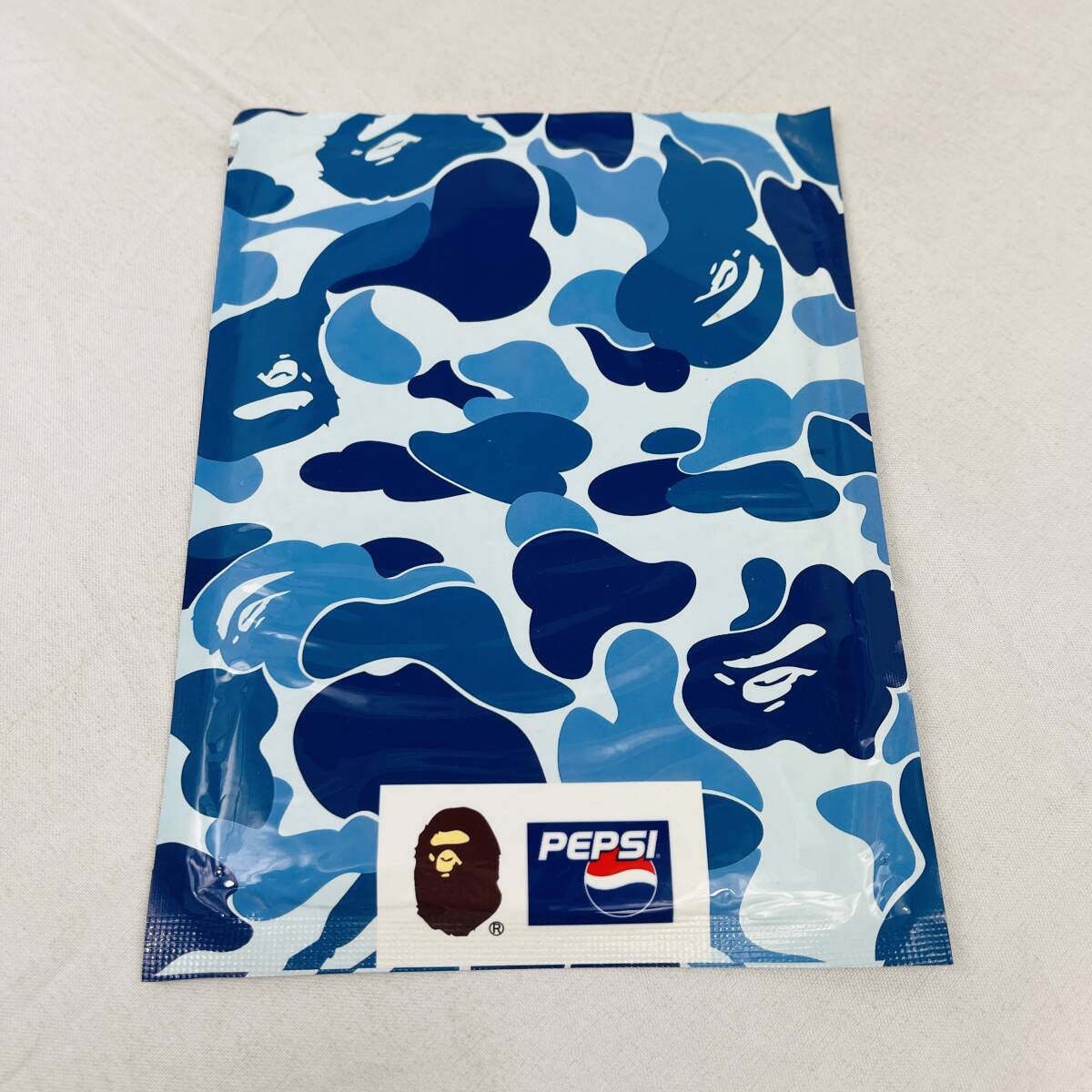 未開封 ape×pepsi コラボ バンダナ bl 当時物 ペプシ コーラ カモフラ ABCカモ エイプ ベイプ ハンカチ タオル a bathing ape bape pepsi_画像3