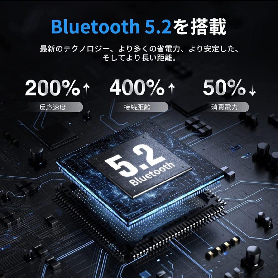 ワイヤレスイヤホン 2024年モデル　AAC対応　イヤホン　Bluetoothイヤホン ホワイト　オーディオ　ヘッドホン