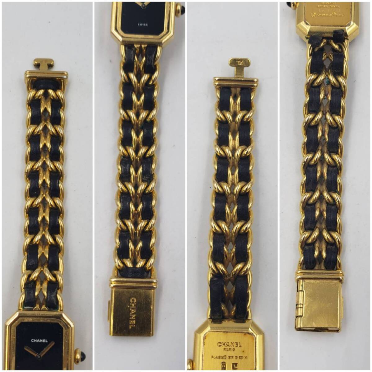 M292(051)-540/HK20000 wristwatch CHANEL Chanel Premiere black face lady's * damage equipped 