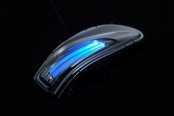 LEXUS HS250h LED ドアミラーウィンカー ライトバー仕様 ポジ青_画像1