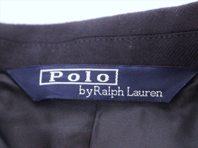  прекрасный товар *POLO RALPH LAUREN[ Ralph Lauren ]160 Kids формальный комплект * блейзер * брюки * золотой кнопка * темно-синий *. индустрия входить .*
