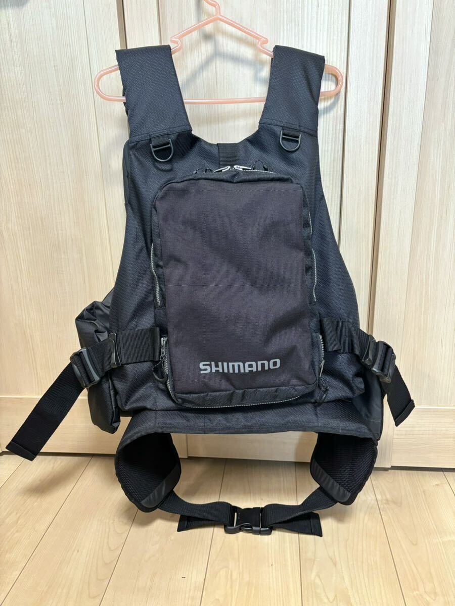 【未使用】シマノ サーフベスト VF-025U ブラック ポーチセット 検)SHIMANO フローティングベスト ライフジャケット ゲームベスト 【未使用】シマノ サーフベスト VF-025U ブラック ポーチセット 検)SHIMANO フローティングベスト ライフジャケット ゲームベスト