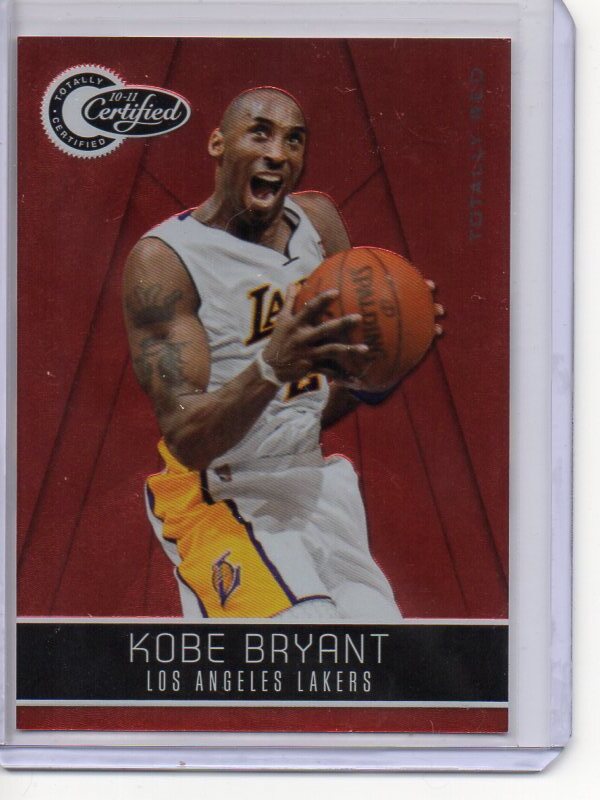 KOBE BRYANT コービーブライアント LAKERS レイカーズ PANINI 10-11 Totally Certified Red 499枚限定 パラレルの画像1