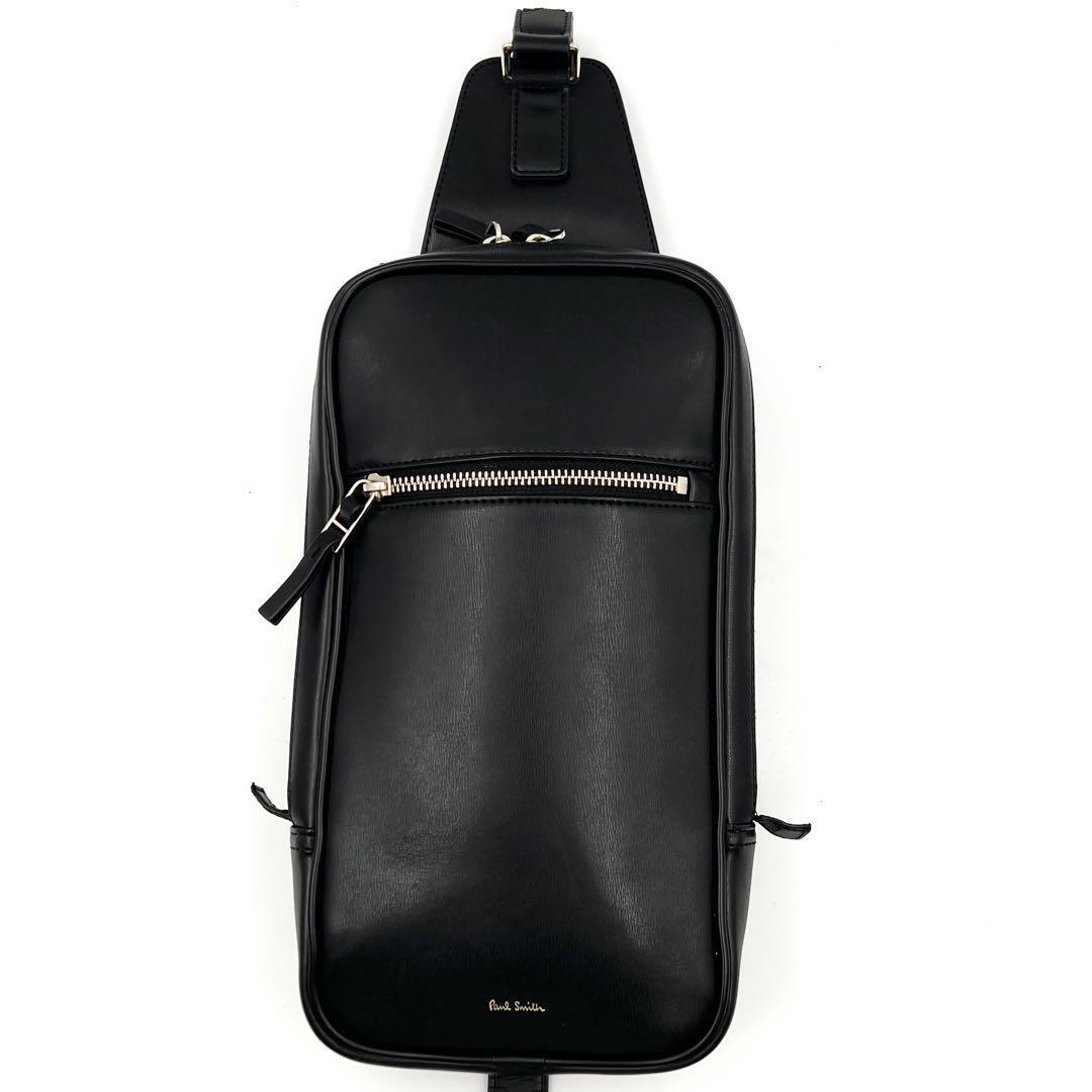 действующий PaulSmith Paul Smith мужской бизнес мульти- полоса Cross корпус кожа сумка "body" сумка на плечо черный наклонный ..
