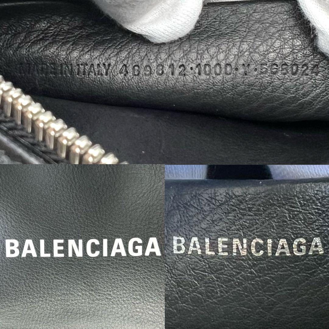 《極美品》現行BALENCIAGA バレンシアガ カメラバッグ ラムスキン エブリデイ クロスボディ ショルダーバッグ 斜め掛け ブラック