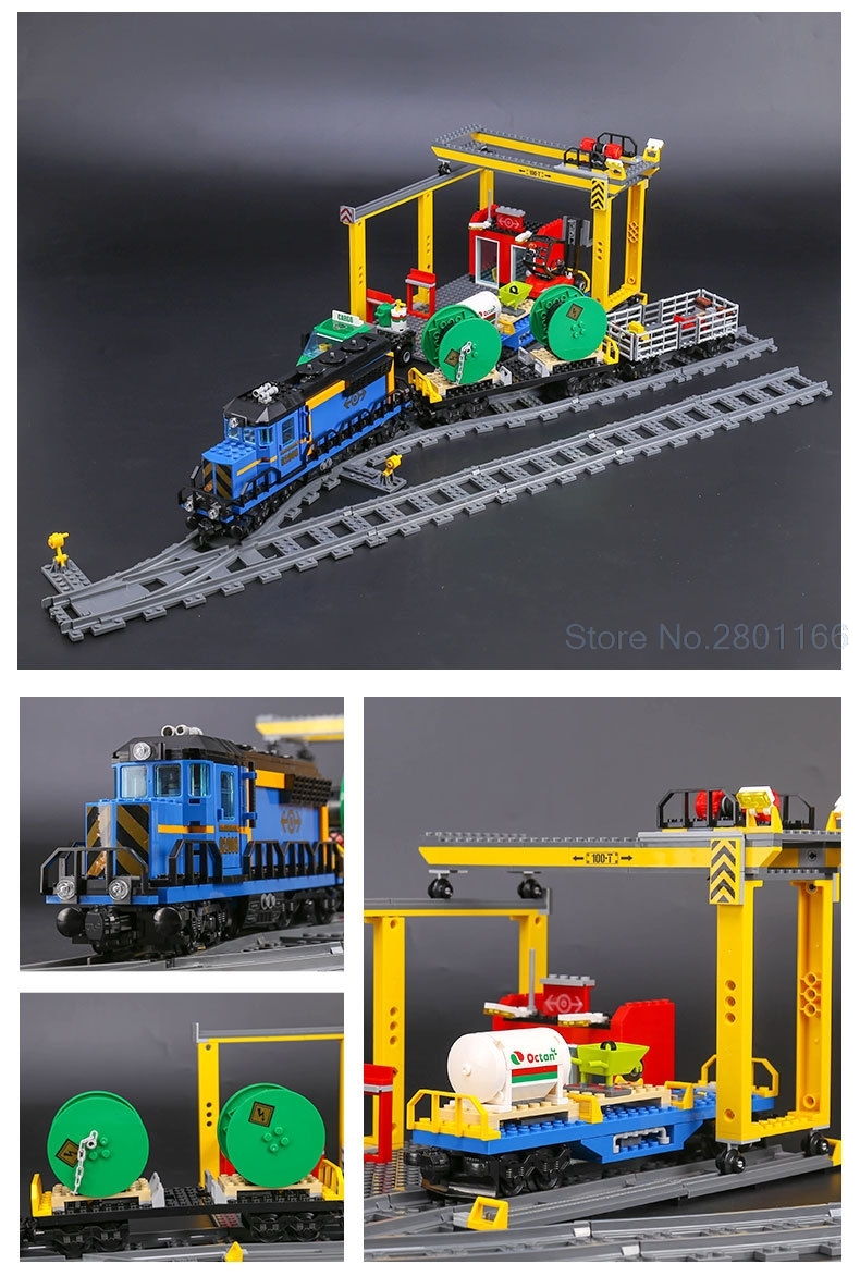 188b「送料無料」レゴブロック互換 貨物列車シリーズ LEPIN社 959ピース 子供 ブロック 男の子 女の子 創造力 脳の活性化 知育玩具 玩具_画像2