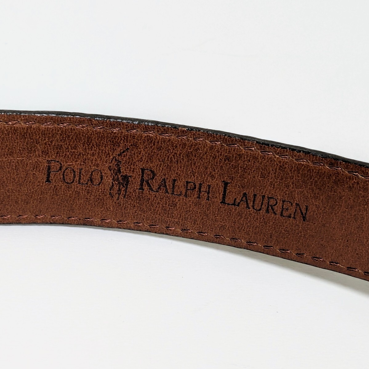 新品 POLO RALPH LAUREN ポロラルフローレン ベルト ブラウン 蛇柄 パイソン柄 レディース 65 57.5cm〜67.5cm_画像10