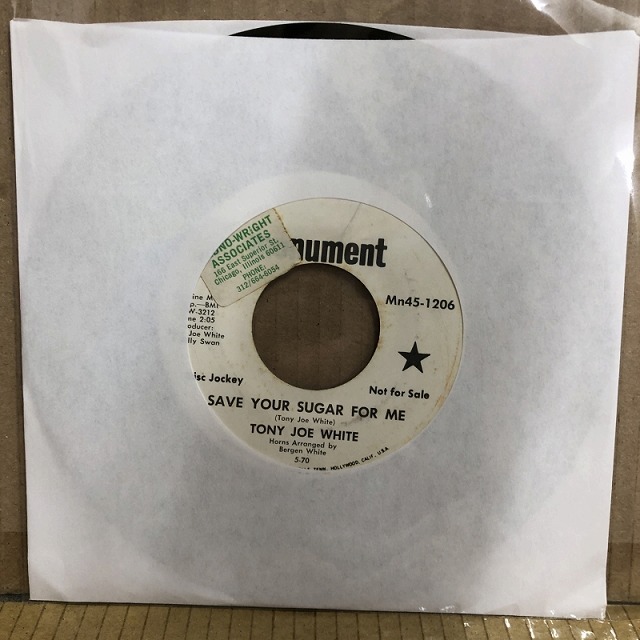 TONY JOE WHITE / SAVE YOUR SUGAR FOR ME (MN451206)の画像1