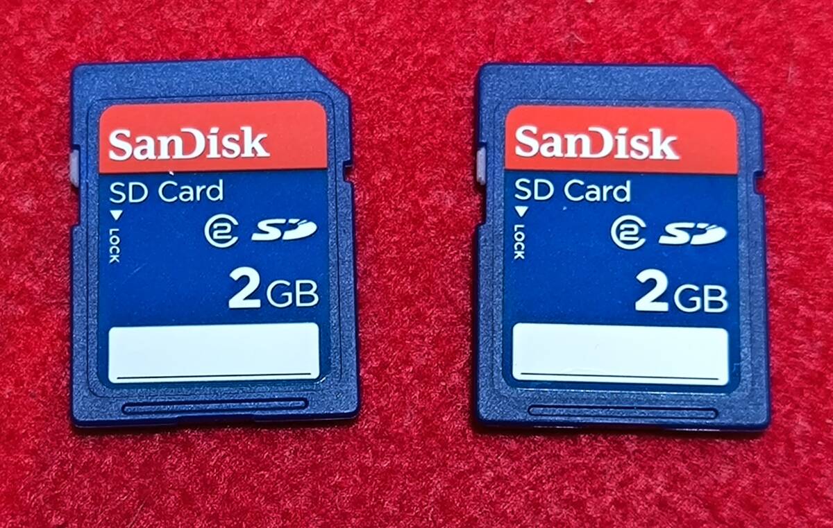 SDカード サンディスク SanDisk 2GB class2 2枚セットの画像1
