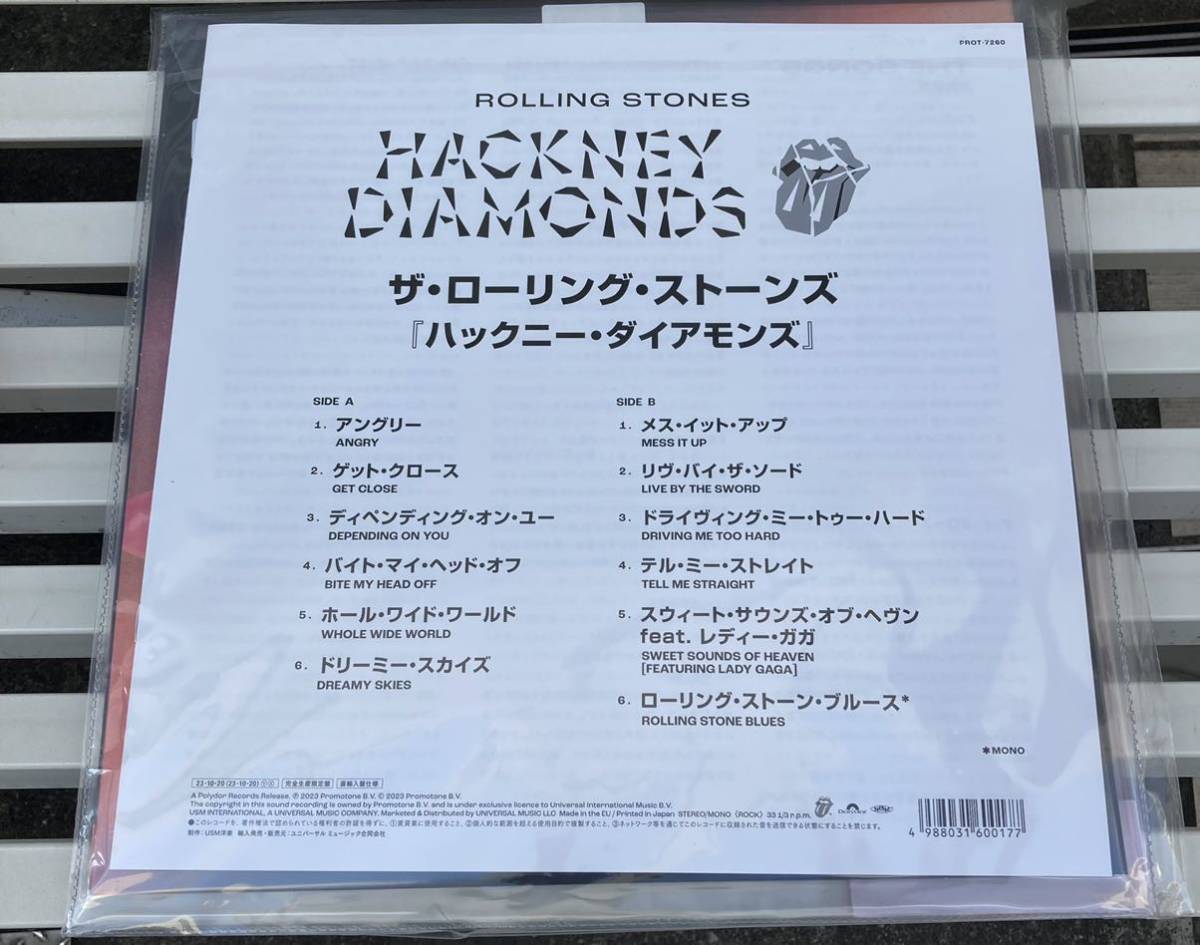 【新品】 ローリングストーンズ ハックニーダイヤ RS No9 HARAJUKU 限定LP ポスター付き アナログ rolling stones Hackney Diamonds_画像2