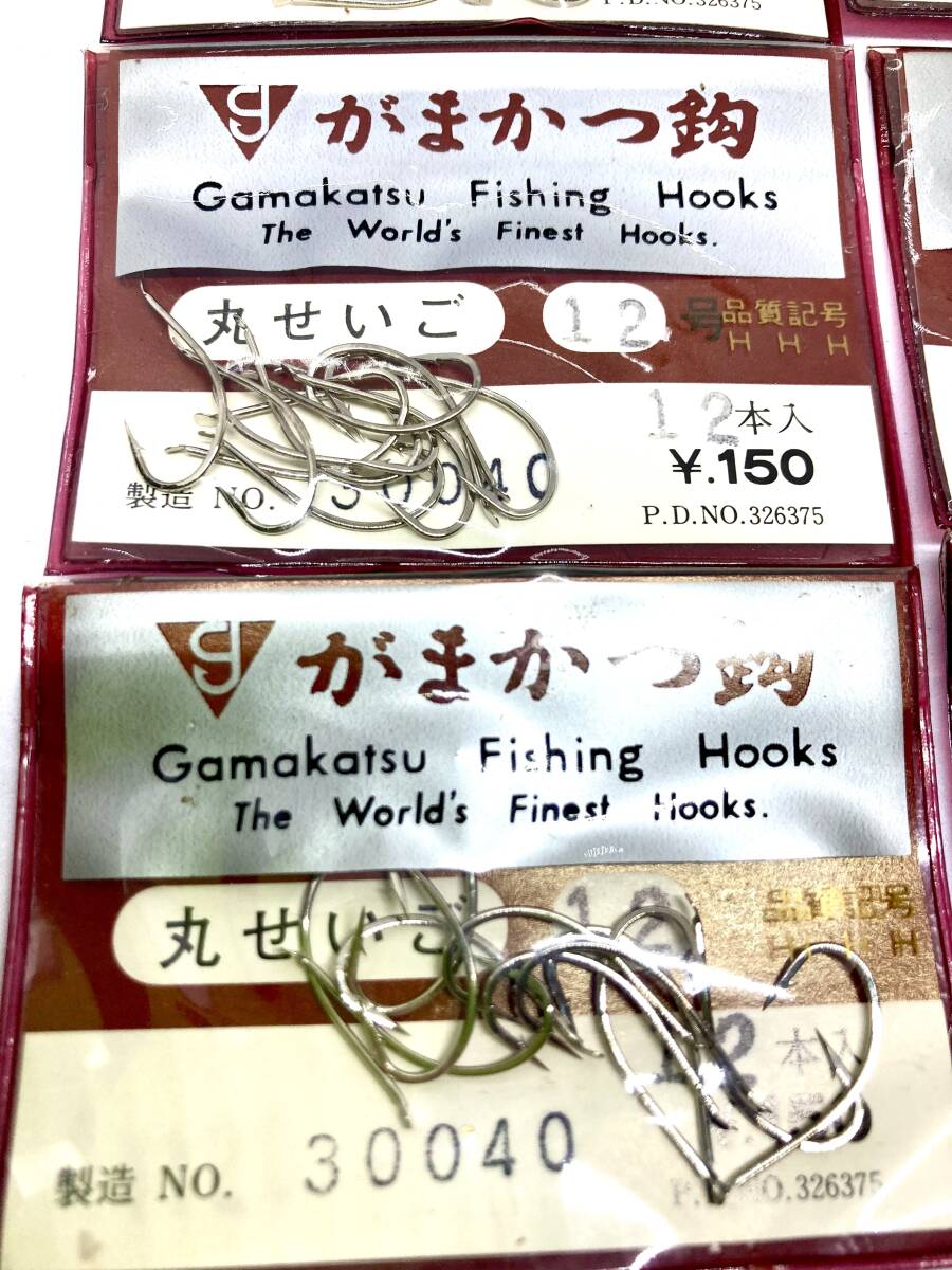 gamakatsu がまかつ 丸せいご 12号 12本入 まとめて10袋セット 投げ釣り カレイ アイナメ 釣鈎 送料無料_画像2