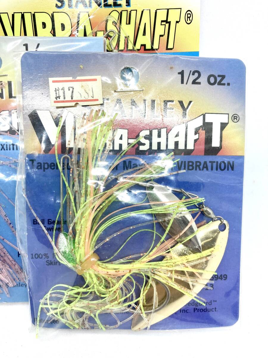 新品 スタンレー スタンレイ バイブラシャフト STANLEY VIBRA SHAFT 1/2oz オールド 廃盤 ブラックバス スピナーベイト 3個 送料無料_画像4