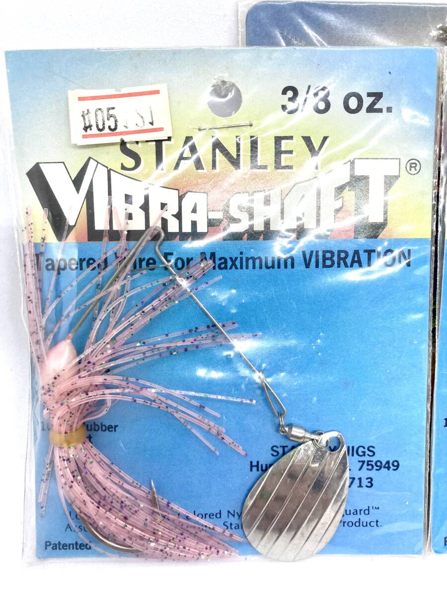 新品 スタンレー スタンレイ バイブラシャフト STANLEY VIBRA SHAFT 3/8oz オールド 廃盤 ブラックバス スピナーベイト 3個 送料無料_画像3